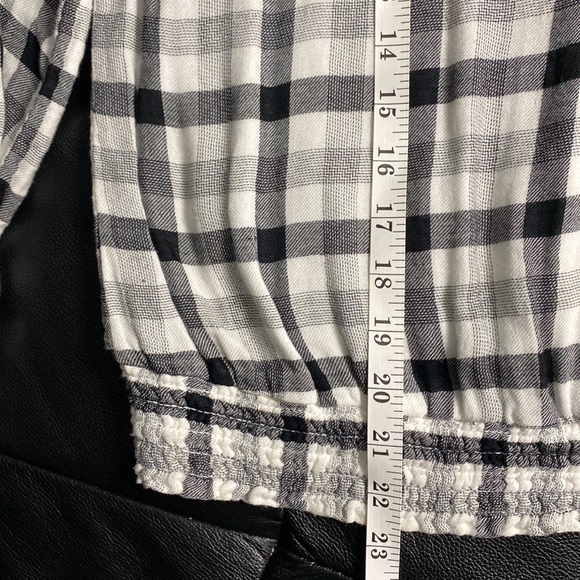 Cotton blend Cloth & Stone for Anthropology black & white top Size M, EUC - Picture 9 of 10